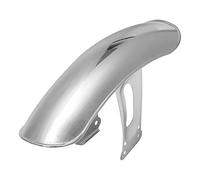 Motorcycle fenders Black Chrome Front Rear Motorcycle Splash Guard Mudguard Mud Cover Sand CG125(Front Sliver)