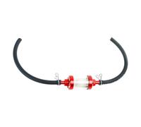 Motorcycle Filter - Impurity Check, Reusable Glass Housing Part, 8mm Nozzle Washable Cup, Visible Fluid Inspection, Aluminum Alloy Frame Fluid Cleaner Kit | for Long Distance Touring Adventure Rider