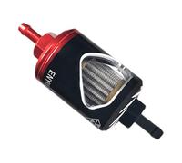 Motorcycle Filter Kit - 6mm/8mm Petrol Filter | Alloy Construction With Stainless Steel Core | 2x Filters, F́uel Line & 10 Hose Clamps For Motorcycles, ATV, Quad Bike, Lawn