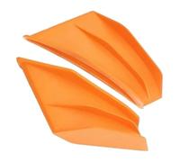 Motorcycle Fixed Wind Motorbike Fairing Wings Motorcycle Spoiler Wings Fairing Winglets Aerodynamic Winglets Side Panel Cover Fairing(Orange)