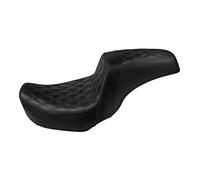 Motorcycle Flat Seat Saddle Motorcycle Two-Up Driver Passenger Seat Front Rear Cushion Replacement Pad For Dyna Fat Bob Low Rider FLD FXDL 2006-2017