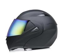 Motorcycle Flip up Full Face Helmet with Dual Visor Ventilation System ABS Shell Lightweight Modular Helmets for Racing Touring Cruising Riding Equipment