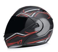 Motorcycle Flip up Full Face Helmet with Dual Visor Ventilation System ABS Shell Lightweight Modular Helmets for Racing Touring Cruising Riding Equipment