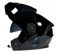 Motorcycle Flip Up Helmet with Double HD Visor Motorbike Helmet Bluetooth with Detachable Lining Modular Motorcycle Helmet Street Bike Helmets for Adult Men Women 55~62cm