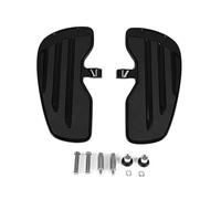 Motorcycle Floorboards For Indian For Scout For Sixty For Bobber Rider Floorboards Driver Passenger Footboard Front/Rear Pedal Wide Footrest Footpegs Footrests(Black For Driver)
