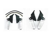 Motorcycle Floorboards For Piaggio For Vespa For Spring For Primavera LX LXV 150 125 Folding Pedals Modified Foot Pedals(BlackSilver)