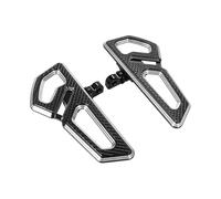 Motorcycle Floorboards For Touring For FLHR For Street Electra Glide For FLTR For Softail Motorcycle Passenger Floorboard Rear Pedal Footpegs Footboard Footpegs Footrests(Chrome and Black)