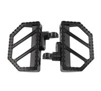 Motorcycle Floorboards Mini Riot Foot Pegs Adjustable Footrests For Harley Dyna Fat Bob Touring Road Glide Road King Street Glide Electra Glide Sportster XL Softail Fat Boy 114 Universal (Black)