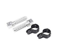 Motorcycle Floorboards Motorcycle Universal Pedals Folded Footrest Footpeg Motorcycles Mopeds Scooters Bicycle For Kawasaki For Versys 650 1000 Footpegs Footrests(Silver)