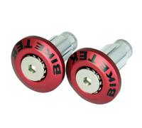 Motorcycle Flush Bar Ends Pair Dual Fitment Universal Fitting Suitable For 14mm & 18mm Inside Diameter Handlebars (Red)