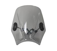 Motorcycle Flyscreen For BENELLI For LEONCINO 250 2020-2024 500 2016-2024 Motorcycle Windshield Round Headlight Street Bikes Windscreen Scree Wind Deflector(Light Grey)