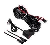 Motorcycle Fog Light Spotlight Switch Relay Harness Wiring Kit 12V 1.6M/2.2M With Fuse Aluminum On Off Switch Cable Accessories Ignition Switch Handlebar Ignition Switch