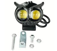 Motorcycle Fog Light, Super Bright Led Headlight, Adjustable Auxiliary Lamp, 11x6x6cm, Waterproof Flashlight 2-Pack, Black for Urban Riding, Car Truck Boat Tractor Adventure Tours and Daily Commutes