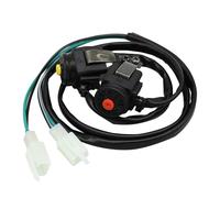 Motorcycle fog light switch 2.6×2.5×5.5cm/1.02"×0.98"×2.17" Motocross Commonly Open Electrical Converter Horn Button Engine Starter Kill Switch For Buggy Dirt Bike ATV UTV(Red)