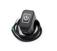 Motorcycle fog light switch 22mm 1/2pcs Motorcycle Handlebar Switch ON OFF Headlight Horn Control Modification Switch Waterproof Button Motorbike Accessories12V(White,1pcs)