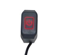 Motorcycle fog light switch 22mm 7/8 Inch Motorcycle Handlebar Mount ON-OFF Switch For Headlamp Hazard Fog Light Manual Return Switches With Light Motorbike Parts(Red)