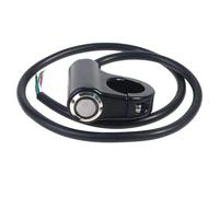 Motorcycle fog light switch 22MM Aluminum Alloy Motorcycle Fog Light Motorbike Horn Push Turn Signal Button Switch Handlebar Waterproof Switches Start 12V Motorbike Parts(Red)