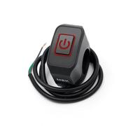 Motorcycle fog light switch 22mm Motorcycle Headlight Horn Control Switch Button Handlebar Mount ON/OFF Modified Switch With Display Lamp Waterproof Motorbike Parts(Red,1pcs)