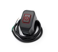 Motorcycle fog light switch 22mm Motorcycle Headlight Horn Handlebar Switch Button Connector Handlebar Mount Control Switches Modified Moto Equipment Accessories(Red)