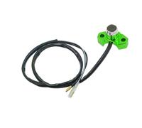 Motorcycle fog light switch 7/8" 22mm Motorcycle Handlebar Switch Mount For Horn Electric Power Start Kill Switch With Self-Return Button CNC Aluminum Motorbike Parts(Green)