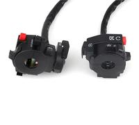 Motorcycle fog light switch 7/8" 22mm Motorcycle Horn Turn Signals Indicator ATV 5 Function 9 Wire Left Electric Start Light Button Choke Switch Assembly(With Air Door)