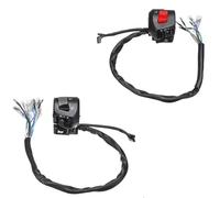 Motorcycle fog light switch 7/8" Motorcycle Handlebar Control Switches Horn Turn Signal Headlight Electrical Start Switch Double Throttle Universal 12V Motorbike Parts