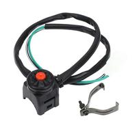 Motorcycle fog light switch Compatible With Motorcycle Horn Button Engine Starter Kill Switch Commonly Open Electrical Converter Motocross ATV Universal(Round Red)
