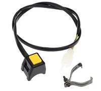 Motorcycle fog light switch Compatible With Motorcycle Horn Button Engine Starter Kill Switch Commonly Open Electrical Converter Motocross ATV Universal(Square Yellow)