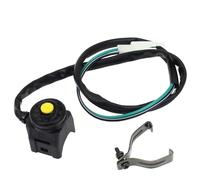 Motorcycle fog light switch Compatible With Motorcycle Horn Button Engine Starter Kill Switch Commonly Open Electrical Converter Motocross ATV Universal(Round Yellow)