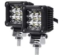 Motorcycle Fog Lights, 2'' Inch 27W Spot CREE Mini Cube Work Driving Pod Lights for Offroad Trucks ATV UTV SUV 4x4 Pick Up Car Boat