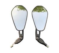 Motorcycle Foldable Oval Rearview Mirror For Dual Sport Dirt Bikes ATV(A)