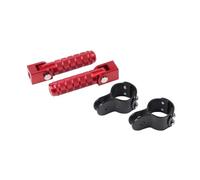 Motorcycle Foot Controls Pegs Motorcycle Highway Footrest Foot Pegs Pedals Folding Footpegs Clamps For For Versys 650 1000 1000SE X300 KLE650 KLE 650(Red)