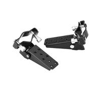 Motorcycle Foot Footboard 2PCS Universal Fit Black Motorcycle Passenger Foot Peg Rear Pedal Footrest MTB BMX Folding Pedal Footrest Footpeg Parts