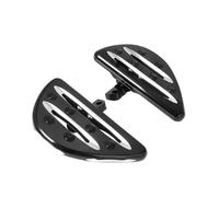 Motorcycle Foot Footboard Motorcycle Rear Foot Pegs Passenger Floorboards Footrest Pedal Chrome/Black For Touring Glide Softail Sportster