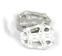 Motorcycle foot pedals rests Rests Pedals for CFMoto For CF For NK250 For NK 250 For 300(Silver)