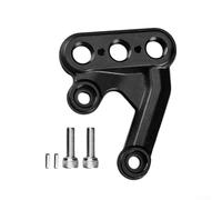 Motorcycle Foot Peg Brackets, Right/Left Aluminum Alloy Pedal Bracket Compatible For Surron For Light Bee X/S Electric Dirt Bike, Black(Right)