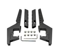 Motorcycle Foot Peg Extender Set with Serrated Plate Texture, Adjustable Bracket Layout and Black Pair for Passenger Footrest Setup for SurRon X160 X260 Motorcycle Foot Peg Extension Adjustable Plate