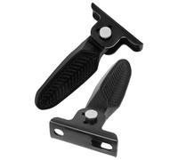 Motorcycle Foot Pegs 1 Pair Folding Aluminum Black Passenger