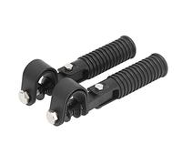 Motorcycle Foot Pegs, 1 Pair of Motorcycle Clamp Footrest Mount for 1in Engine Crash Bar Guard(black)