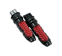 Motorcycle Foot Pegs Aluminium Footrest Rear Pedals For M8 Screw Motor Bike Scooter ATV Quad Foot Pedal(Red)
