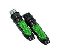 Motorcycle Foot Pegs Aluminium Footrest Rear Pedals For M8 Screw Motor Bike Scooter ATV Quad Foot Pedal(Green)