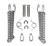 motorcycle foot pegs Compatible With For YZF-R6 1999-2020 For YZF-R6S 2003 2004 2005 2006 2007 2008 2009 Front Footrests Foot Pegs Motorcycle Upgrade Modified Parts(Silver)