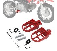 Motorcycle Foot Pegs Dirt Pit Bike Footpegs Foot Pedals for EXC SX YZ TW PW TTR CR CRF XR 50/70/80/100/110 Motocross Red