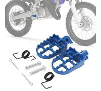 Motorcycle Foot Pegs Dirt Pit Bike Footpegs Foot Pedals for EXC SX YZ TW PW TTR CR CRF XR 50/70/80/100/110 Motocross Blue