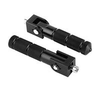 Motorcycle Foot Pegs Folding, 1 Pair Universal Motorbike Foot Rests Aluminum Alloy Footrest Footpegs Pedals Support Non-Slip Footplate Pedals for Motorbikes 8MM Install