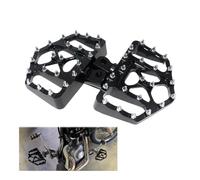 Motorcycle Foot Pegs Footrest Motorcycle Black Foot Pegs Bobber Wide Floorboards Footrests Pedals For For Sportster XL For Dyna