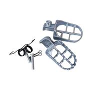 Motorcycle Foot Pegs Footrest Pedals Foot Assist D343 Compatible With Pit Bikes Motocross Modified Accessories LINGQI RACING Repose-pieds(Argent)