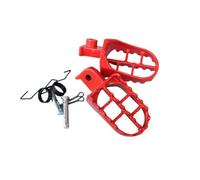 Motorcycle Foot Pegs Footrest Pedals Foot Assist D343 Compatible With Pit Bikes Motocross Modified Accessories LINGQI RACING Repose-pieds(Rouge)