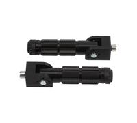 Motorcycle Foot Pegs Footrest Universal 2 Pcs M8 Motorcycle Motor Bike Folding Footrests Footpegs Foot Rests Pegs Rear Pedals Set CNC Aluminum Part