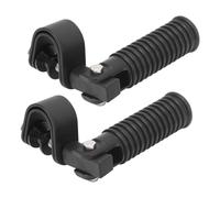 Motorcycle Foot Pegs for 25mm Engine Crash Bar, Foldable Footrest Pedals for Highway Bar Guard, Universal Fit for Honda, Non-Slip Rubber & Metal Construction, Black